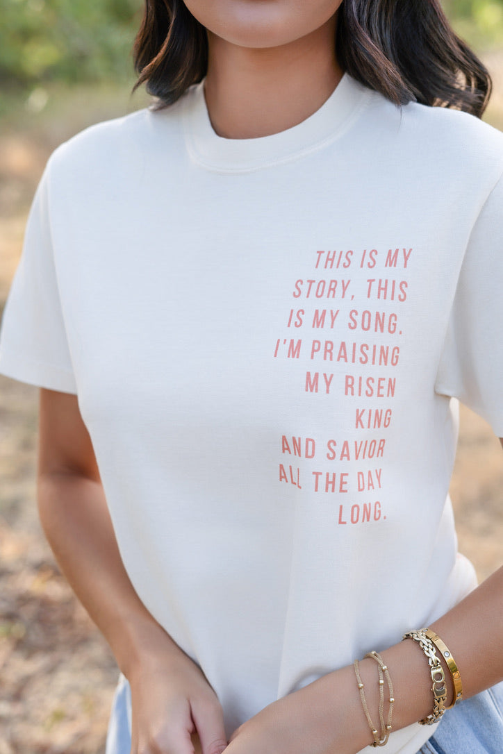 Praising My Risen King Crew Neck