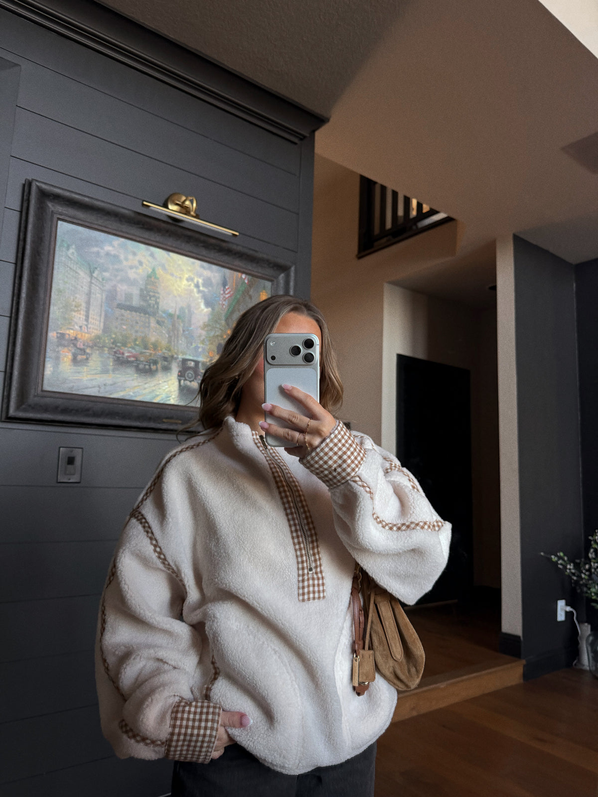 Gingham Sherpa