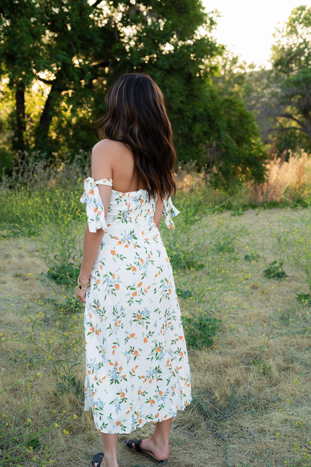 Flirty Floral Off The Shoulder Dress