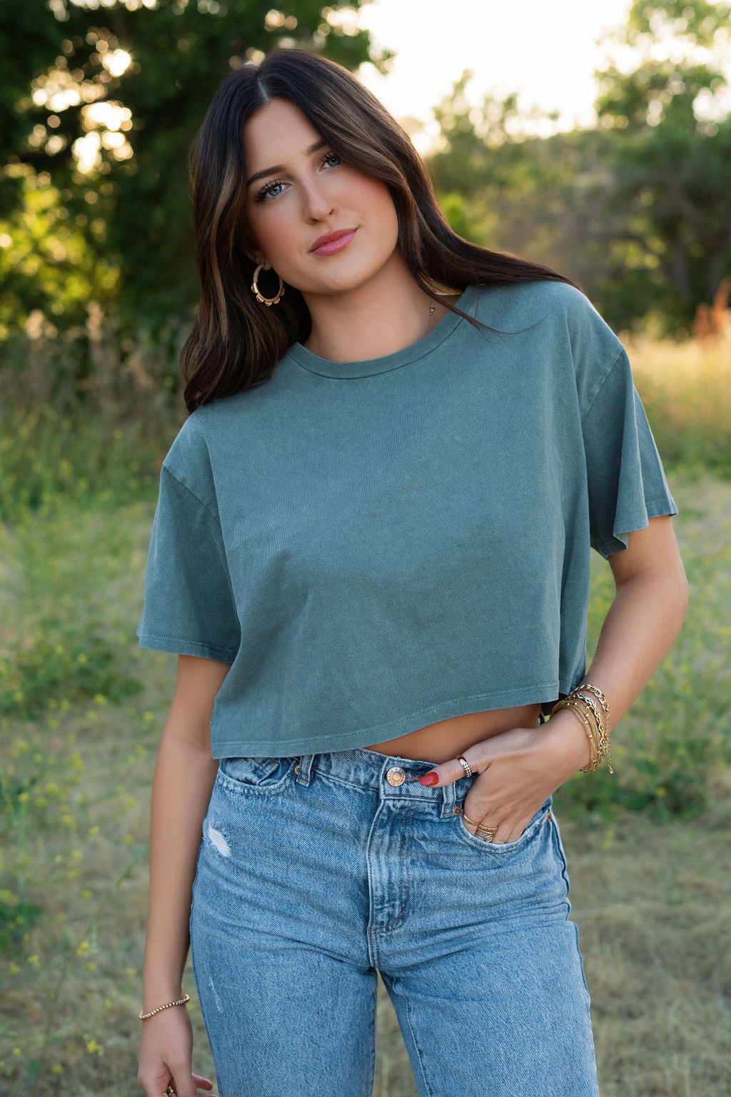 Spring Breeze Cropped Tee