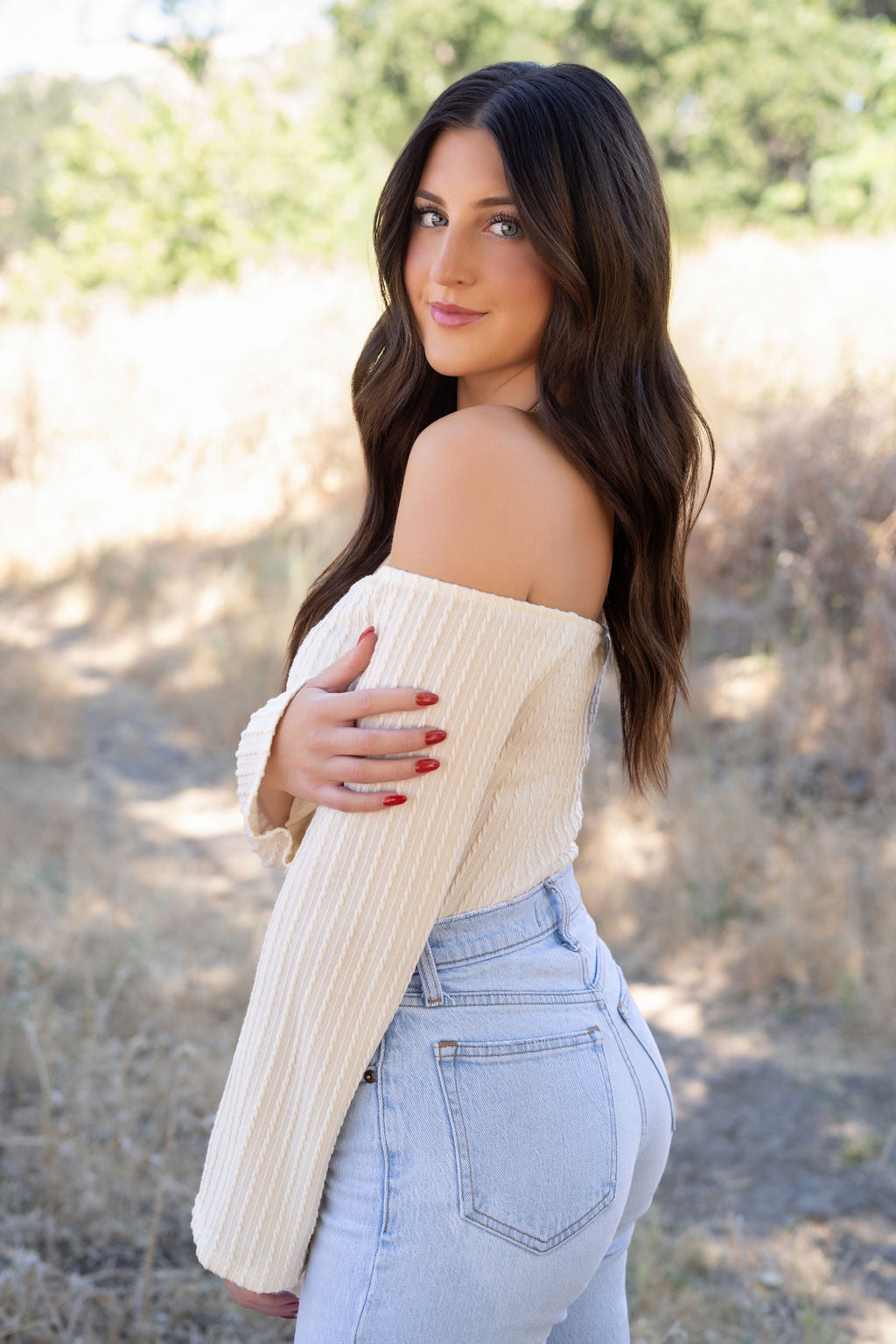 Sweater Weather Off The Shoulder Top