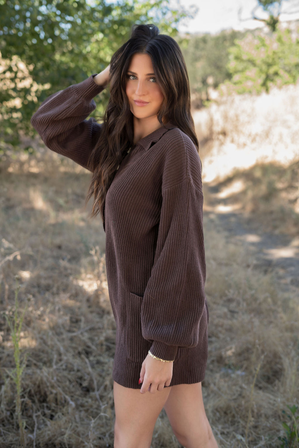 Chestnut Sweater Romper